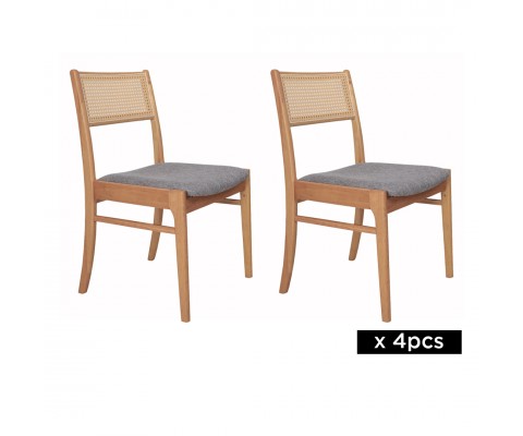 4pcs Millie Dining Chair (Natural)