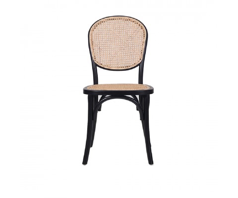 Luvisa Rattan Chair (Black & Natural)