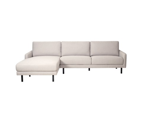 Finnland L-Shape Sofa Right Side Chaise (Beige)