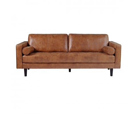 Nils 3 Seater Sofa (PU Brown)