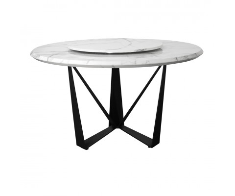 Haley Marble Round 1.3M Dining Table