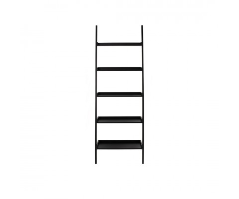 Milt Leaning Wall Bookcase (Black)