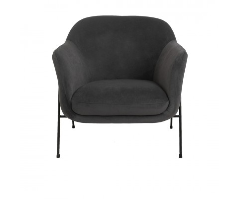 Finnland Lounge Armchair (Velvet Grey)