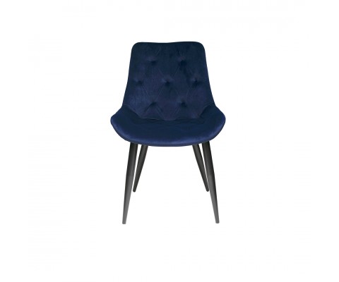 Ijuv Dining Chair (Velvet Navy Blue)