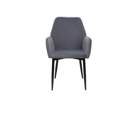 Kaiser Dining Chair (Velvet Dark Grey)