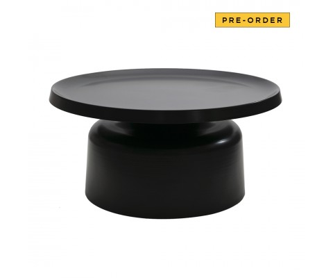 Astrid Ø74cm Coffee Table (Black)