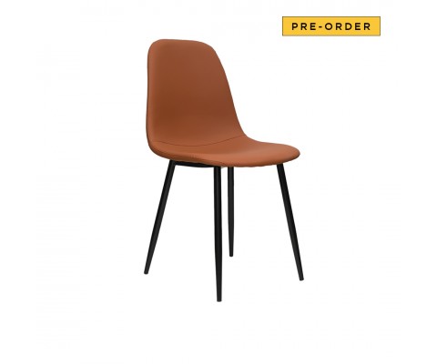 Olva Chair (Brown PU Leather)