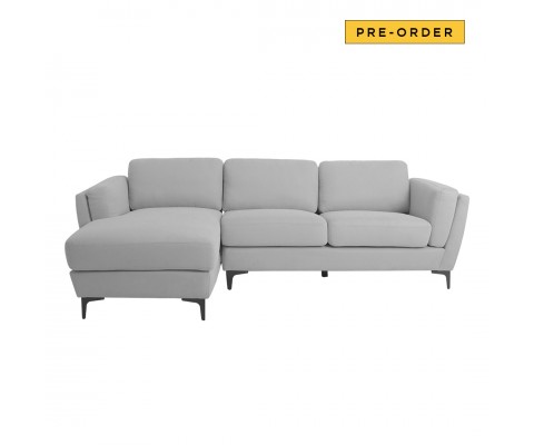 Wilma L Shape Sofa Right Side (Light Grey)