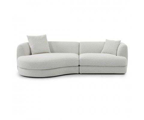 Chloe Curved Shape Sofa (Right Side Chaise)
