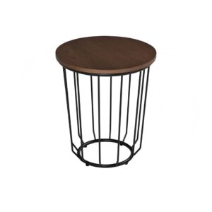Flux Round ø45cm Side Table (Walnut)