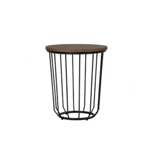 Flux Round Side Table (Walnut)