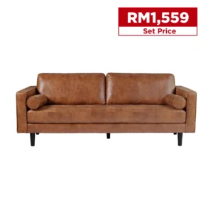 Nils 3 Seater Sofa (Brown)