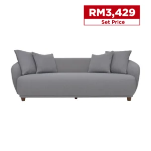 Tiffany 3 Seater Sofa (Grey)