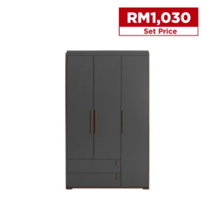Alylla 3 Doors Wardrobe