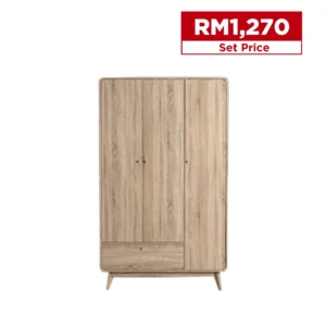 Gaylla 3 Doors Wardrobe
