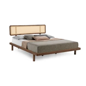 Ancient 6' Wooden Bed (Walnut)