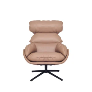 Emma Swivel Armchair (Beige PU)