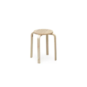 Kyoto II Bend Wood Stool (Natural)