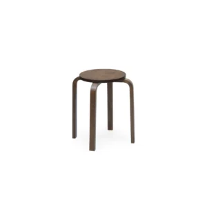 Kyoto II Bend Wood Stool (Walnut)