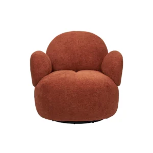 Iris Swivel Armchair (Orange)