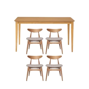 Japandi Luxe Dining Set