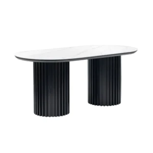 Muji 1.8M Dining Table (Sintered Stone | Black)