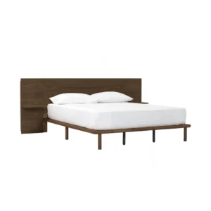 Plato Queen Bed Frame (Walnut)