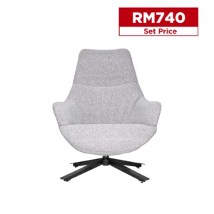 Carly Swivel Armchair (Grey)