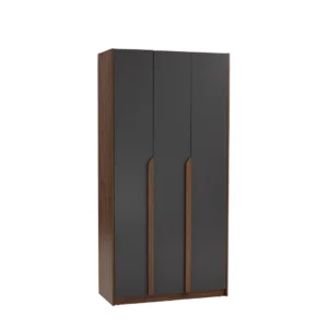 Mando 3 Doors Wardrobe (Black)
