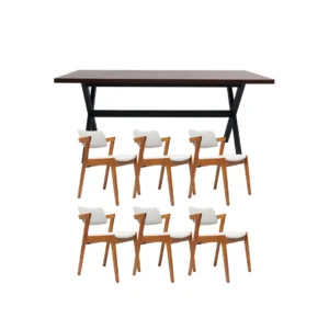 Industrial Contemporary Dining Set