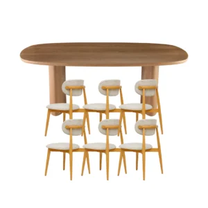 Japandi Contemporary Dining Set